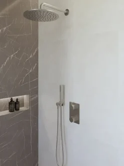 Marho Valdra regendouche set inbouw met thermostaatkraan 30 cm geborsteld staal