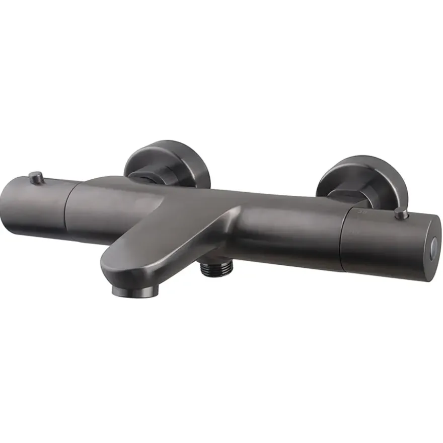 Marho Valdra thermostatische badmengkraan gun metal