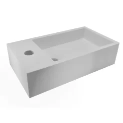 Marho Zelia fontein toilet links mat wit composiet