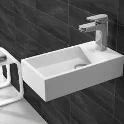 Marho Zelia fontein toilet links mat wit composiet