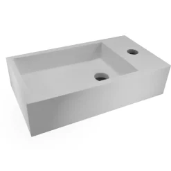 Marho Zelia fontein toilet rechts mat wit composiet