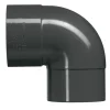 Martens bocht 90° PVC antraciet verjongd 80x80 mm
