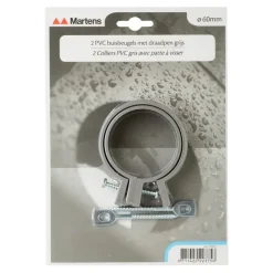Martens ophangbeugel met pen 60 mm grijs 2 stuks