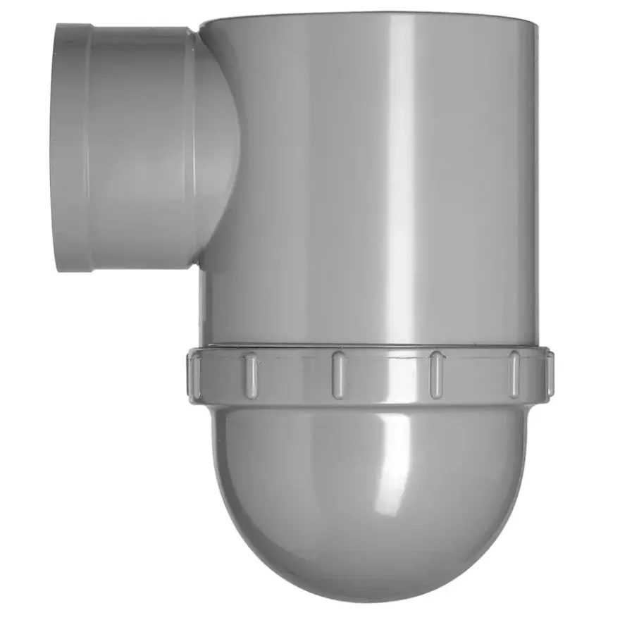 Martens putsifon 110 mm met ontstopper en deksel