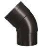 Martens PVC bocht 45° bruin mof/verjongd 60 mm