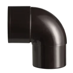 Martens PVC bocht 90° bruin mof/verjongd 80 mm
