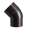 Martens PVC bocht 45° bruin mof/verjongd 70 mm