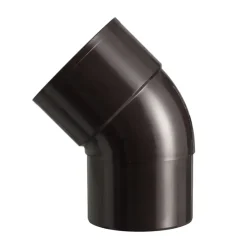 Martens PVC bocht 45° bruin mof/verjongd 70 mm