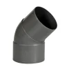 Martens PVC Bocht 45° Grijs Mof/ Verjongd 80 mm