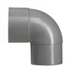 Martens PVC Bocht 90° Grijs Mof/ Verjongd 80 mm