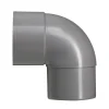 Martens PVC bocht 90° grijs mof/verjongd 60 mm