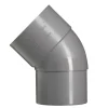 Martens PVC bocht 45° grijs mof/verjongd 60 mm