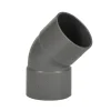 Martens PVC bocht 45° grijs 2x mof 50 mm