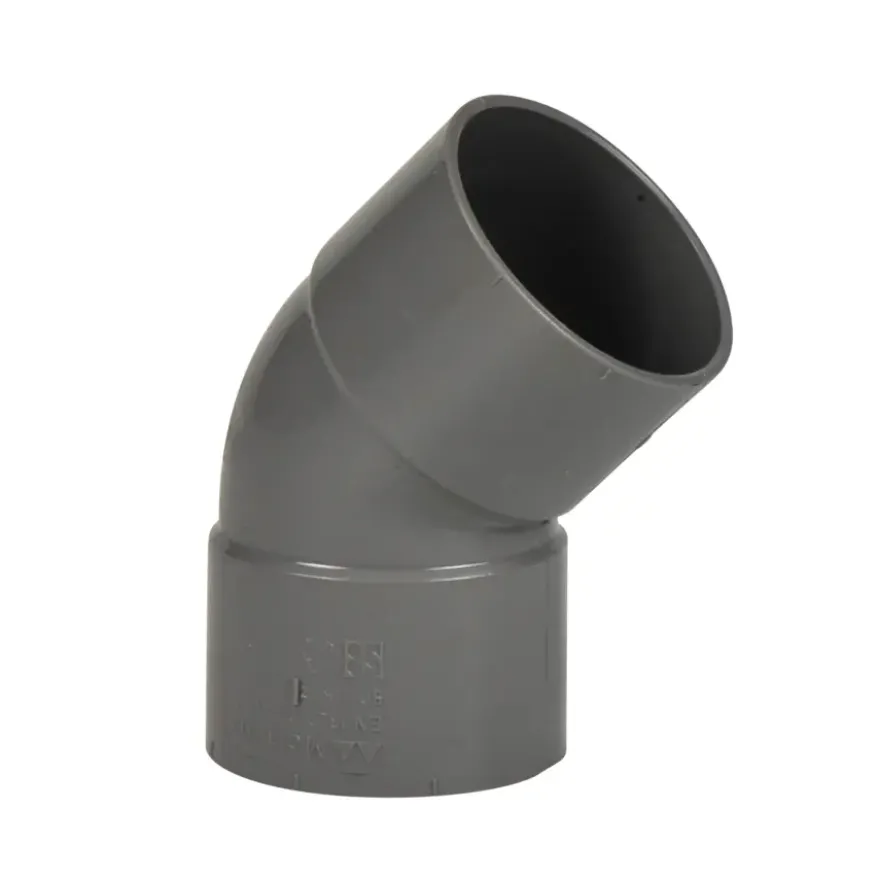 Martens PVC bocht 45° grijs 2x mof 50 mm