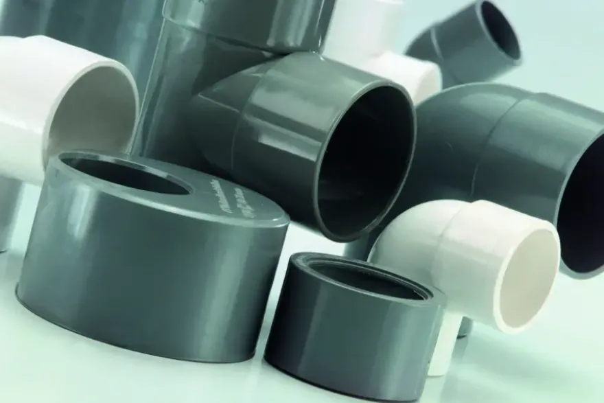 Martens PVC bocht 45° grijs 2x mof 50 mm