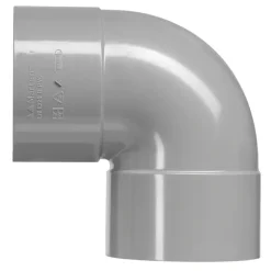 Martens PVC bocht 90° grijs 2x mof 50 mm