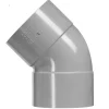 Martens PVC bocht 45° grijs 2x mof 32 mm