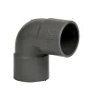 Martens PVC bocht 90° grijs 2x mof 32 mm