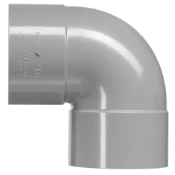 Martens PVC bocht 90° grijs 2x mof 125 mm