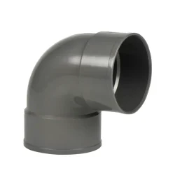 Martens PVC bocht 90° grijs 2x mof 110 mm