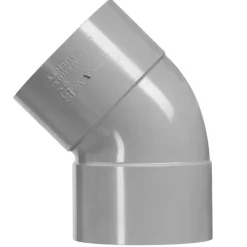 Martens PVC bocht 45° grijs 2x mof 110 mm