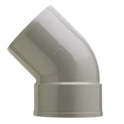 Martens PVC bocht 45° grijs 1x mof 110 mm