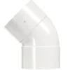 Martens PVC bocht 45° wit 2x mof 32 mm