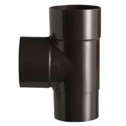 Martens PVC T-stuk 90° Bruin Mof/ Verjongd 70 x 70 mm