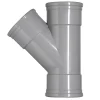 Martens PVC T-stuk 45° 3x manchet 110 mm