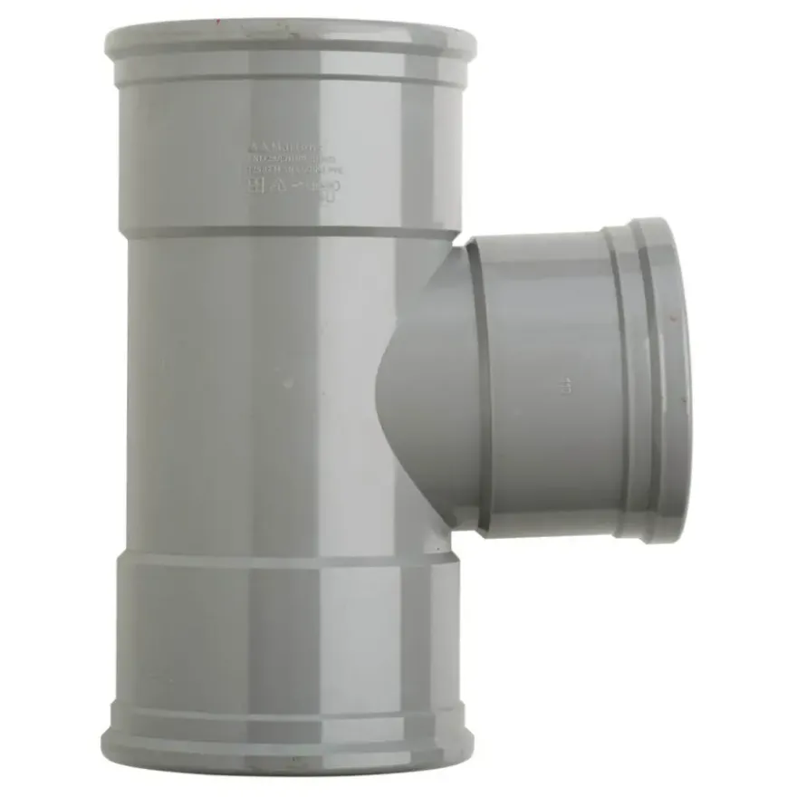 Martens PVC T-stuk 90° 3x manchet 125x110 mm