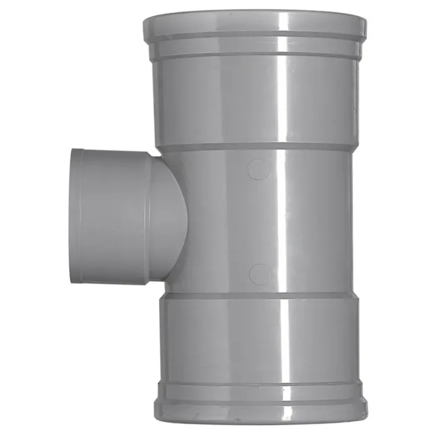 Martens PVC T-stuk 90° 3x manchet 125x75 mm