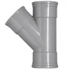 Martens PVC T-stuk 45° 2x manchet 125x125 mm