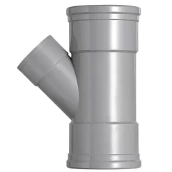 Martens PVC T-stuk 45° 3x manchet 125x75 mm
