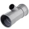 Martens PVC T-stuk 45° 2x manchet 110x50 mm
