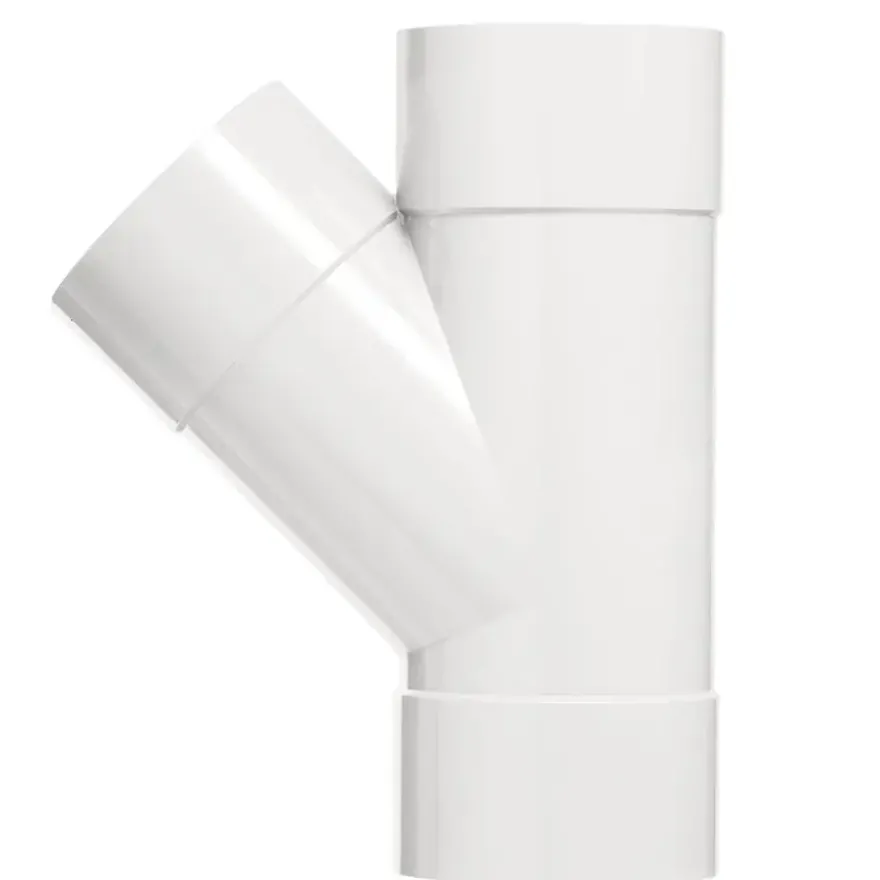 Martens PVC T-stuk 45° 3x Mof 32 x 32 mm Wit