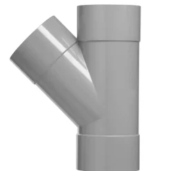 Martens T-stuk 45 Graden Mof gGrijs 40 mm