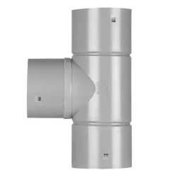 Martens T-stuk PVC grijs t.b.v. drainagebuis 80x80x80 mm