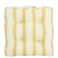 Matraskussen 45 x 45 x 7 cm oker wit