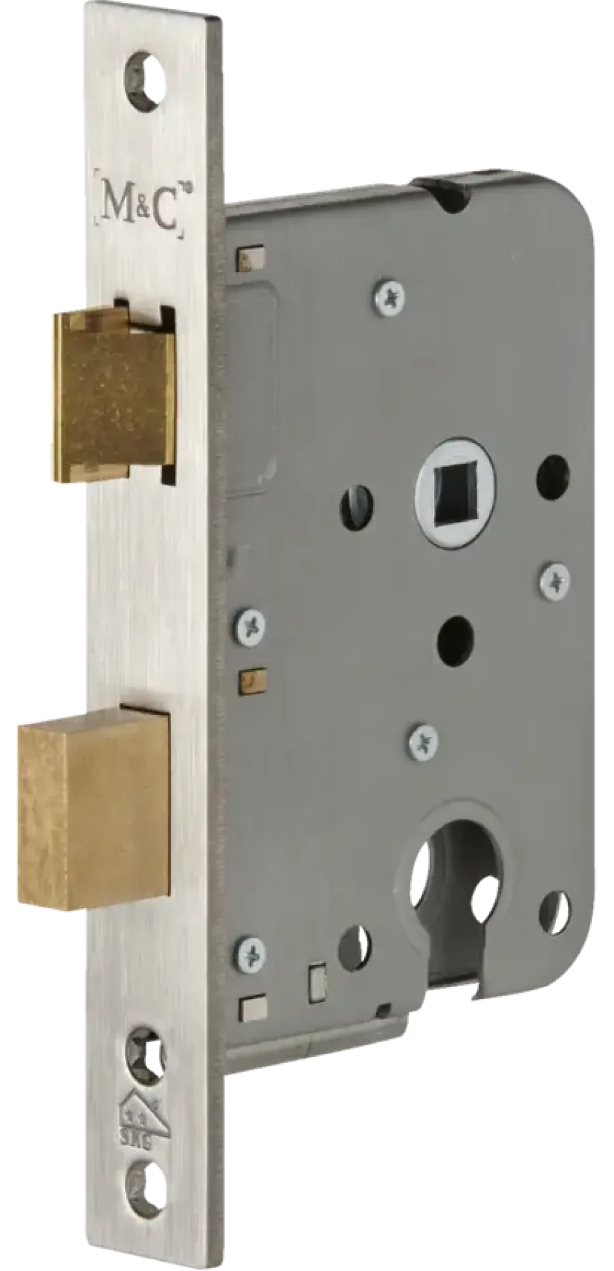 M&C veiligheidsslot met sluitkom SKG 2-sterren 55 mm Doorn 50mm PC 55mm
