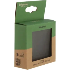 Merten D-Life blindplaat edelstaal