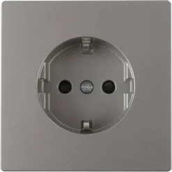 Merten D-Life Inbouw Stopcontact Enkel RA RVS