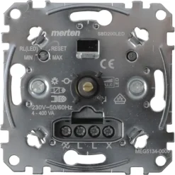 Merten inbouw dimmer led/gloei/halogeen 4-400 watt