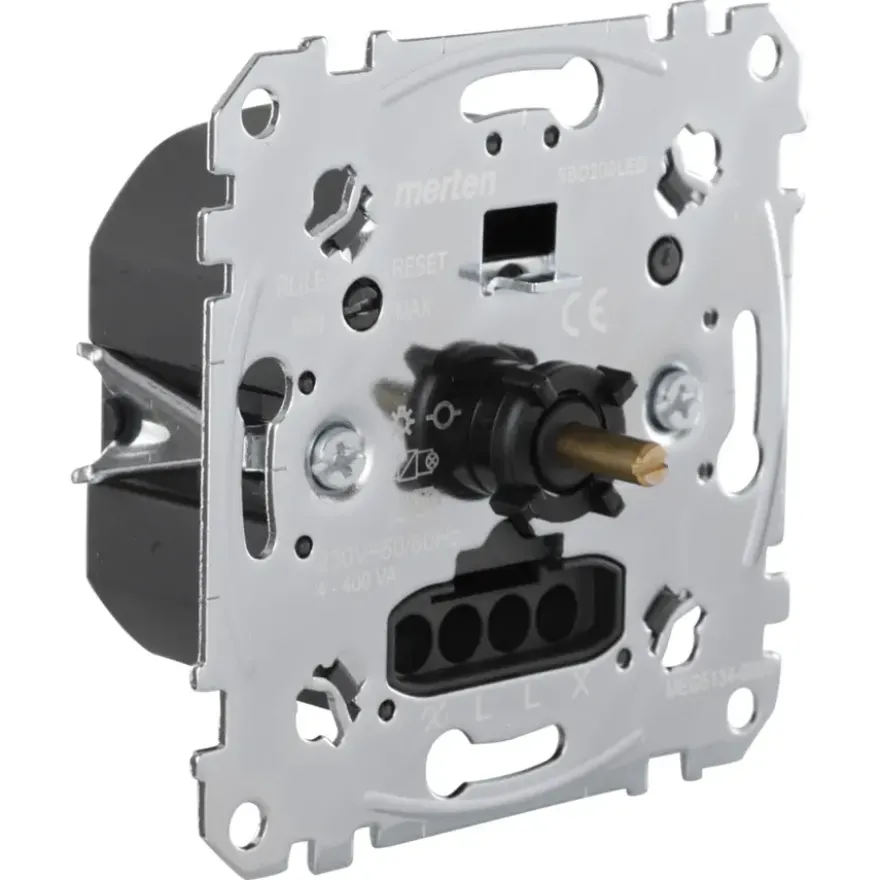 Merten inbouw dimmer led/gloei/halogeen 4-400 watt