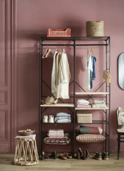 Metalen plank zwart 56,9x45 cm storage systeem