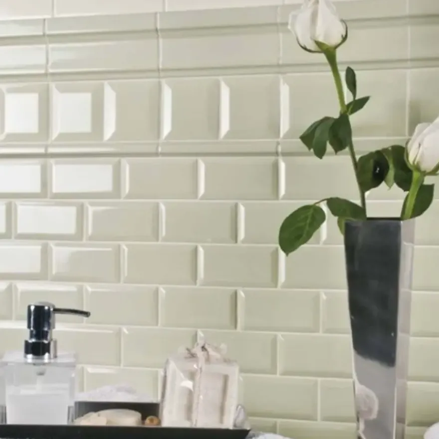 Metro Wandtegel Creme 10X20CM 0.96M2