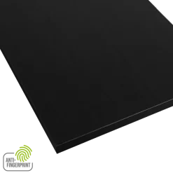 Meubelpaneel antraciet essen ABS fingerprint proof 120x40 cm 18 mm