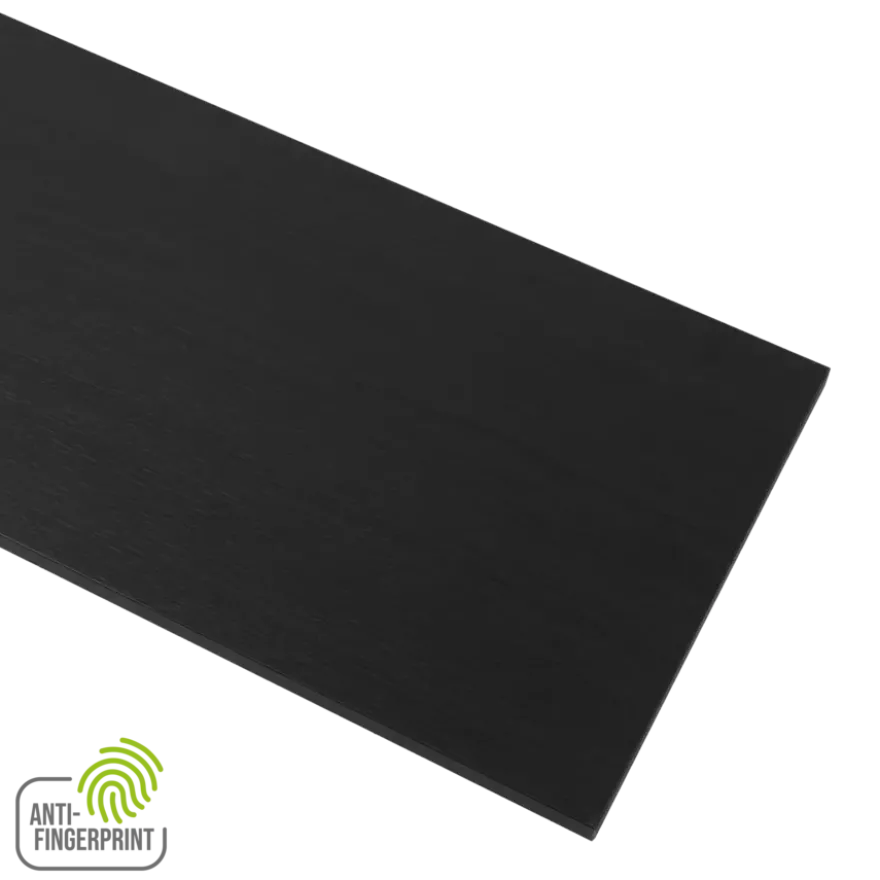 Meubelpaneel antraciet essen ABS fingerprint proof 120x30 cm 18 mm