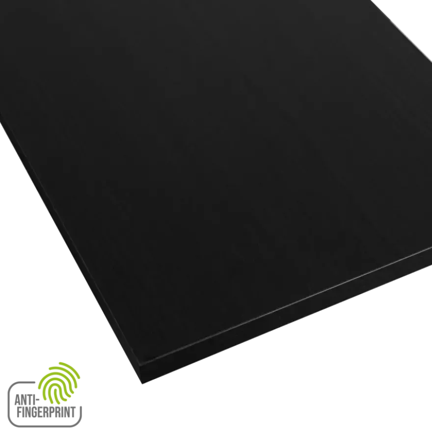 Meubelpaneel antraciet essen ABS fingerprint proof 80x40 cm 18 mm