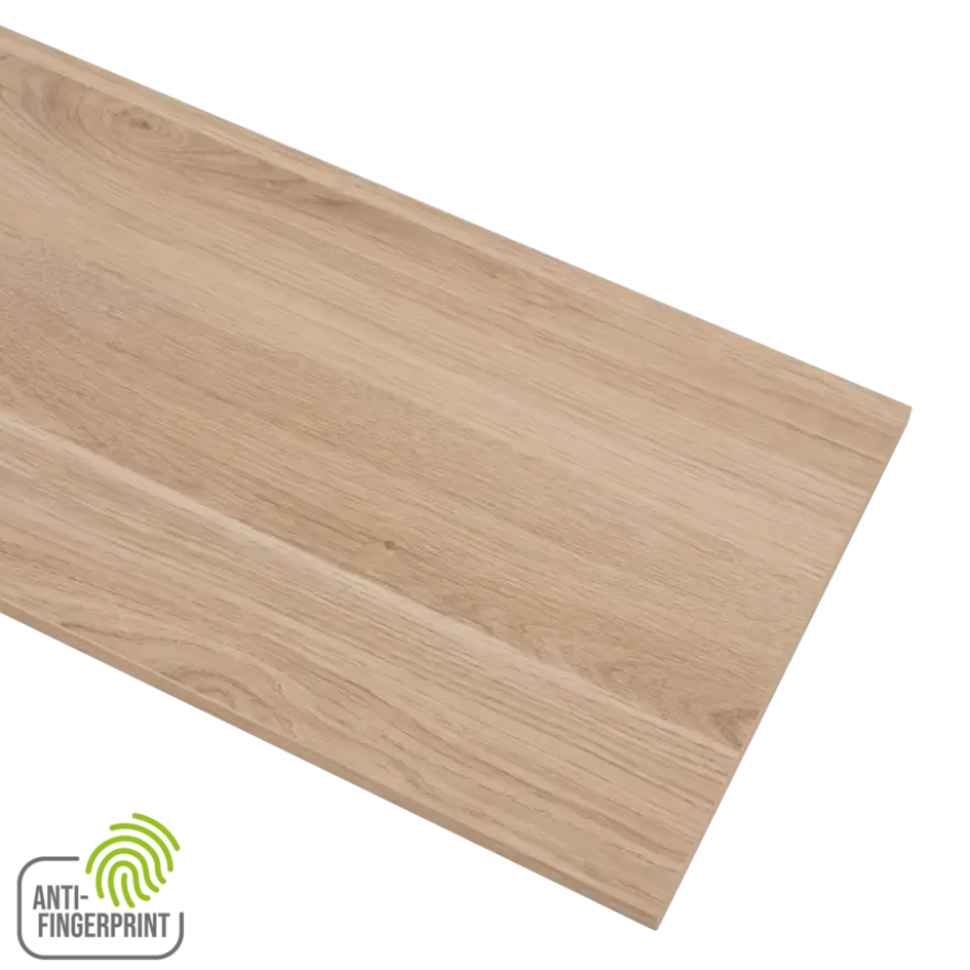 Meubelpaneel gebleekt eiken ABS fingerprint proof 120x40 cm 18 mm