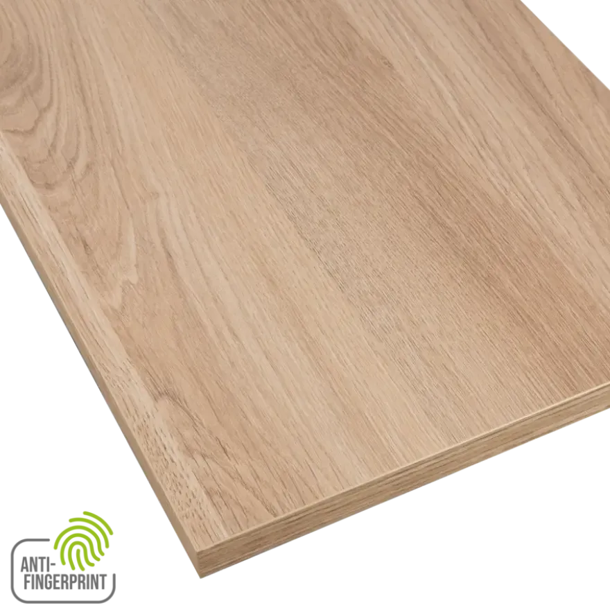 Meubelpaneel gebleekt eiken ABS fingerprint proof 80x30 cm 18 mm